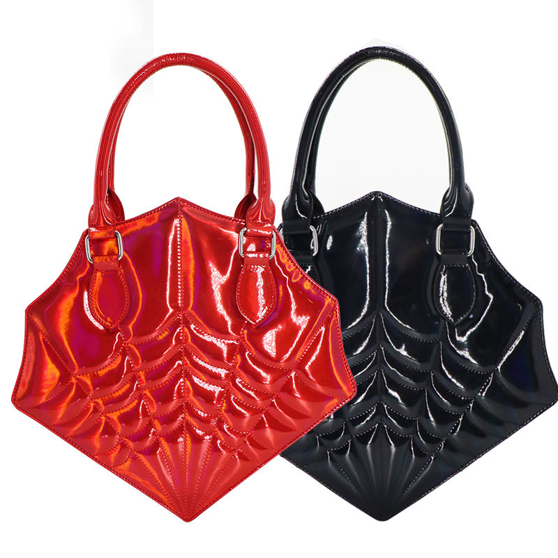 Halloween Embroidery Spider Women Handbag - 图片 3