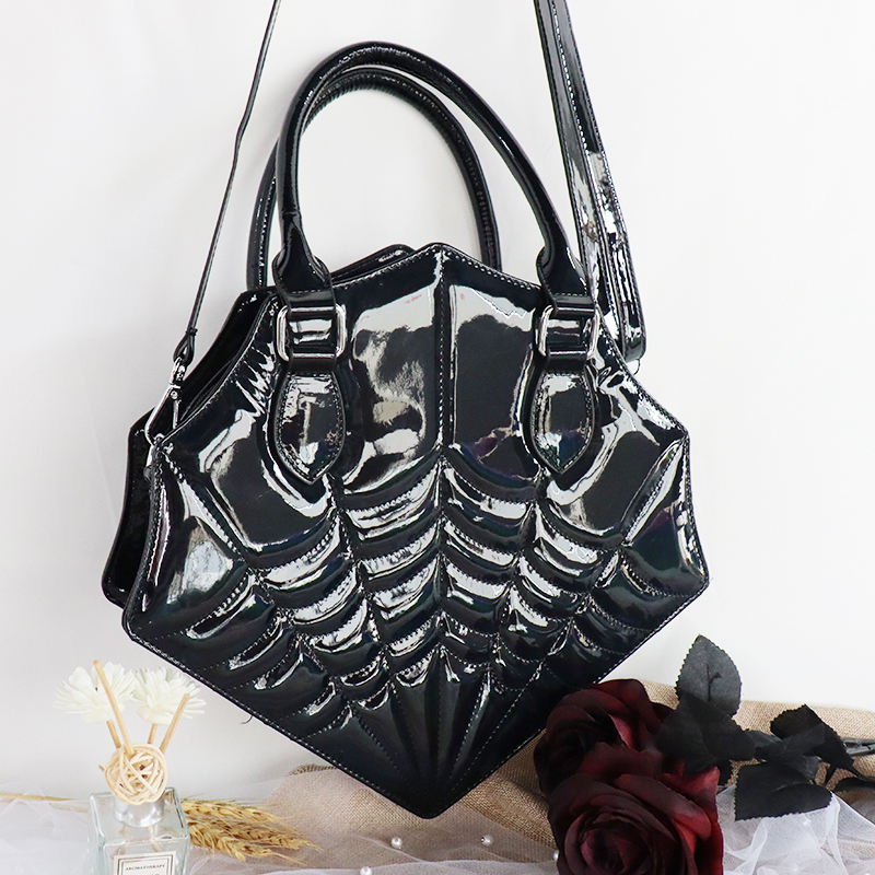Halloween Embroidery Spider Women Handbag - 图片 4