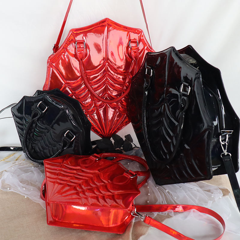 Halloween Embroidery Spider Women Handbag