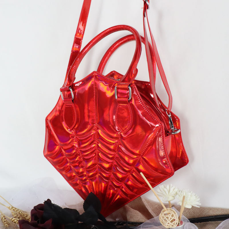 Halloween Embroidery Spider Women Handbag - 图片 2