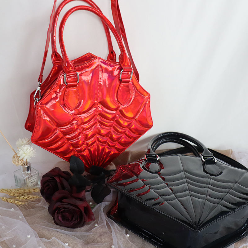 Halloween Embroidery Spider Women Handbag - 图片 5